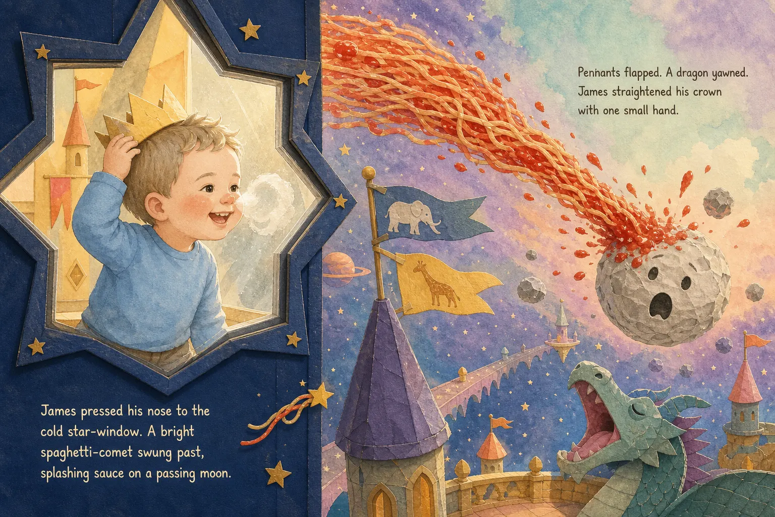 Interior spread from When You Were Born.